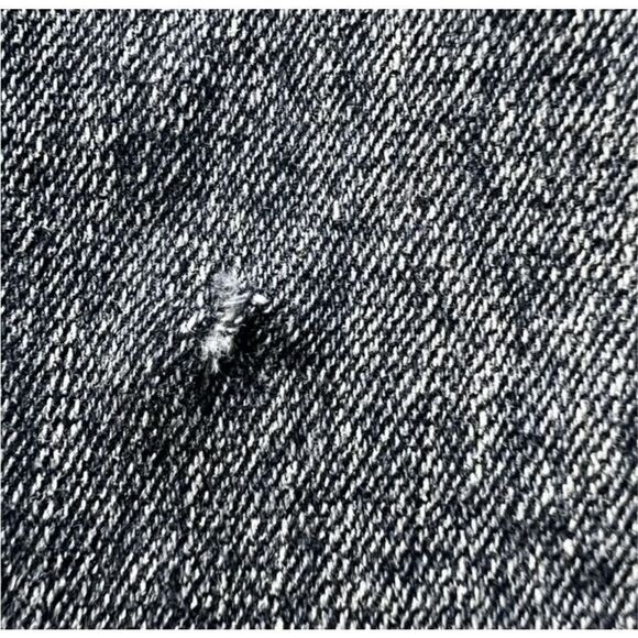 Poetic Justice Shaw Boyfriend Women Straight Jeans 30/32 Blue Stretch Studded - Picture 9 of 15